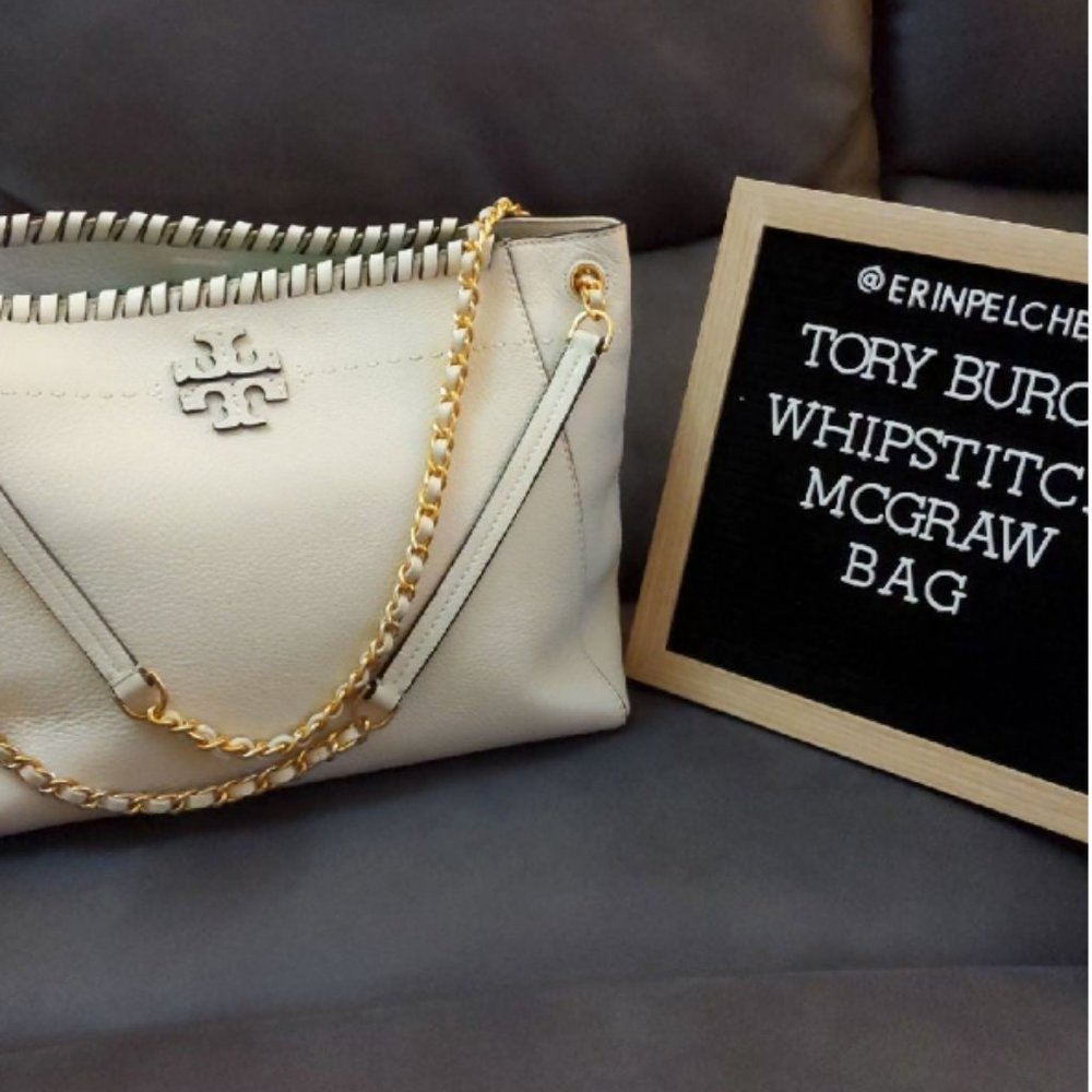 MCGRAW WHIPSTITCH CHAIN SHOULDER SLOUCHY TOTE